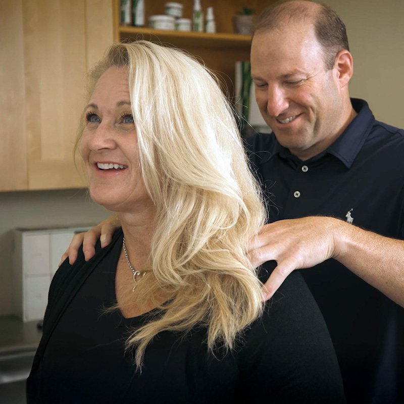 patient-treatment Dr. Jason Kaufman is treating a patient in Scottsdale, Arizona
